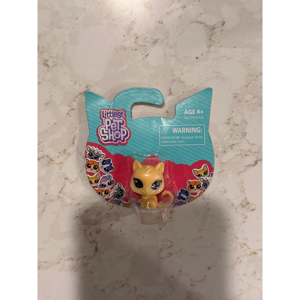 Hasbro Littlest Pet‎ Shop Yellow Cat Mini Figure E4613/E0216 Asst 2018 NIP